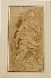 Drapierte weibliche Figur