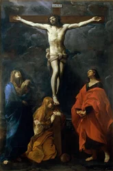 Christus am Kreuz mit Maria, Johannes und Maria Magdalena, ca. 1617
