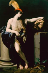 David mit dem Haupt Goliaths