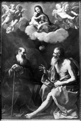 Die Einsiedler Paulus und Antonius in der Wüste