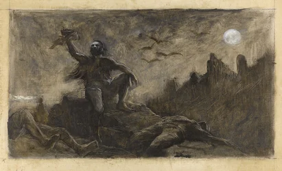 Han von Island trinkt das Blut seiner Opfer, ca. 1889