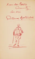 Widmung an Maurice Cremnitz aus "Le Poète Assassiné", 1916