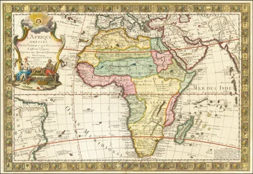 Karte von Afrika von Guillaume Danet, 1732