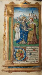 Stundenbuch (Gebrauch von Rom): fol. 29v, Die Heimsuchung