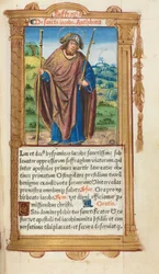 Gedrucktes Stundenbuch (Gebrauch von Rom): fol. 100r, St. Jakobus der Ältere