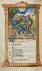 Gedrucktes Stundenbuch Gebrauch von Rom: fol. 4v, März Kalenderillustration, 1510