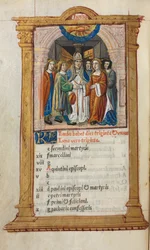 Gedrucktes Stundenbuch Gebrauch von Rom: fol. 7v, Juni Kalenderillustration