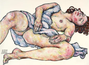 Liegender Akt, Römische Frau