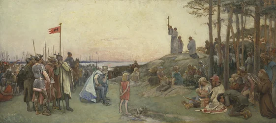 Ansgar predigt das Christentum