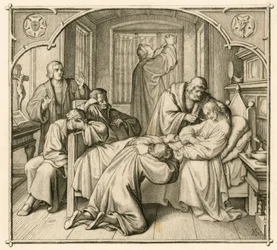 Luthers Freund Philipp Melanchthon (1497-1560) ist sehr krank und daher betet Luther für seine Genesung