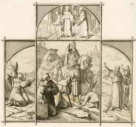 Martin Luthers Reise nach Rom 1510. Er war glücklich, Rom zu sehen, aber entsetzt über die Pracht und Verderbtheit