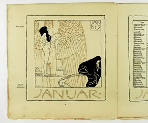 Kalenderseite für Januar 1901