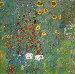 Bauerngarten mit Sonnenblumen, 1905-1906