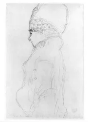 Dame mit hohem Hut, ca. 1917