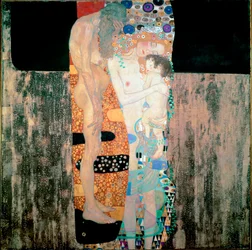 Die drei Lebensalter der Frau, 1905. Maße: 180 x 180 cm. Rom, Galleria Nazionale d