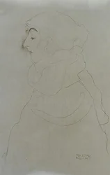 Frau im Profil, um 1904-06