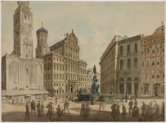 Perlachturm und Rathaus Augsburg