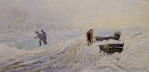 Eisschneiden am Bondivann