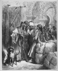 Der Bassa (Pascha) und der Händler - aus 
