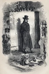 Javert, Illustration des Romans „Les Miserables“ von Victor Hugo