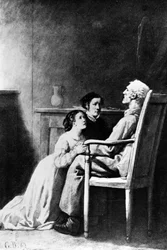 Der Tod von Jean Valjean, Illustration aus 