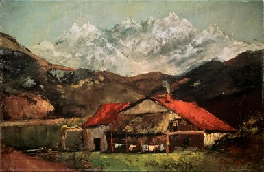 Eine Hütte in den Bergen