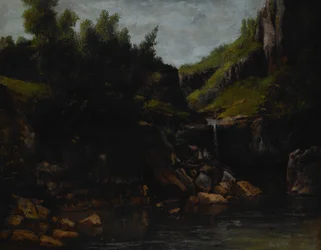 Wasserfall in einer felsigen Landschaft