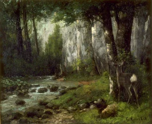Courbet - Rehe im Wald, ca. 1839-1877
