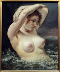 Frau an der Welle