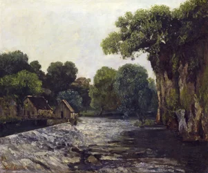 Die Schleuse an der Loue