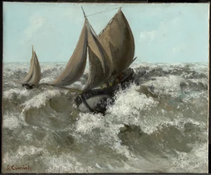 Das Segelboot (Seestück)