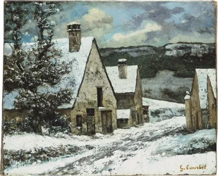 Dorfrand im Winter