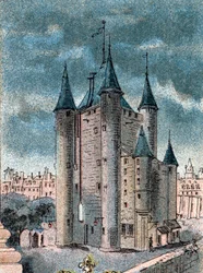 Ansicht des Temple-Gefängnisses in Paris