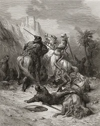 Eine Heldin Florine von Burgund, Illustration aus 