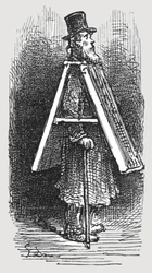 Werbetafel - Mann, 1872