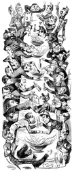 Ein internationaler Punch, Zeichnung für die Zeitschrift Le Journal pour Rire, 1849