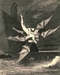 Aber der andere erwies sich als Habicht...und beide fielen in den kochenden See, um 1890