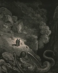 Sogleich erschien das abscheuliche Bild des Betrugs, ca. 1890