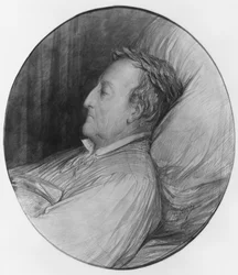 Gioacchino Rossini auf seinem Sterbebett, 1868