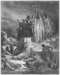 Gustave Doré Bibel: Die Hungersnot in Samaria