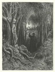 Gustave Doré Illustration für Coleridges Rime of the Ancient Mariner (Gravur)