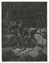 Gustave Doré Illustration für Coleridges Rime of the Ancient Mariner