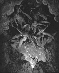 Illustration von Gustave Doré für John Miltons Epos 