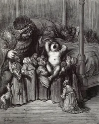 Illustration zum Buch Gargantua und Pantagruel von Rabelais