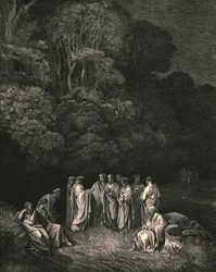 So sah ich vereint die leuchtende Schule von ihm, dem Monarchen des erhabensten Gesangs, ca. 1890