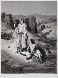 Tobias und der Engel, Illustration aus der Dore-Bibel
