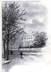 Ansicht des Palastes der Ehrenlegion (Hotel de Salm) in Paris