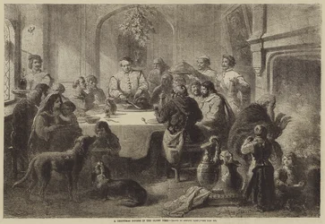 Ein Weihnachtsessen in alten Zeiten