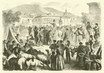 Jährlicher Jahrmarkt der Stadt Alcala, Spanien