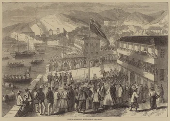 Ankunft von General Montaubon in Hongkong
